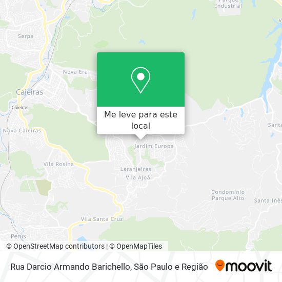 Rua Darcio Armando Barichello mapa