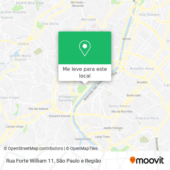 Rua Forte William 11 mapa