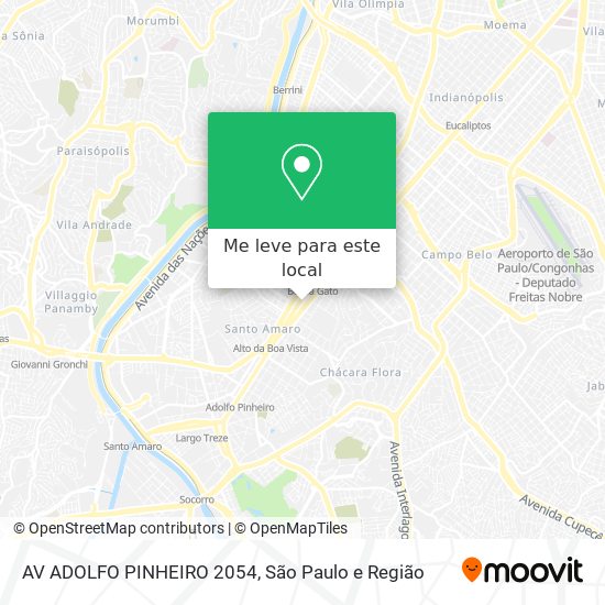 AV ADOLFO PINHEIRO 2054 mapa