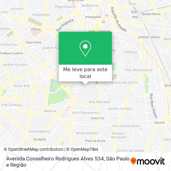 Avenida Conselheiro Rodrigues Alves 534 mapa