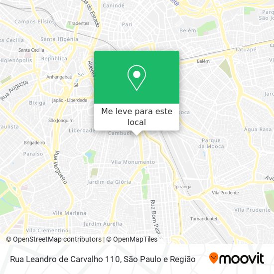 Rua Leandro de Carvalho 110 mapa