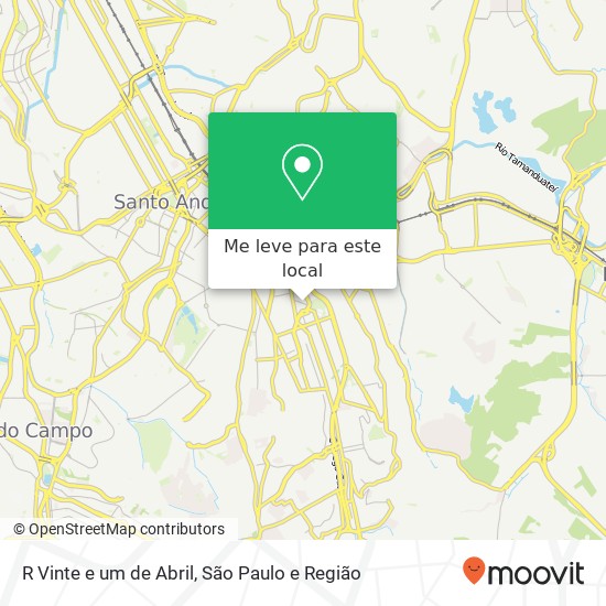 R Vinte e um de Abril mapa