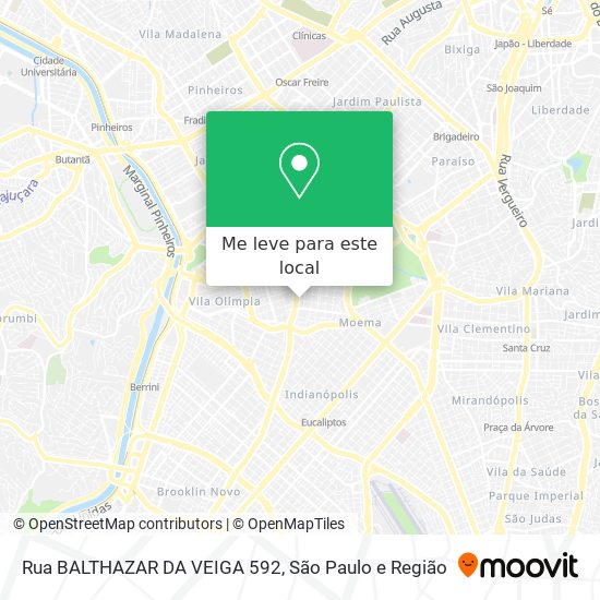 Rua BALTHAZAR DA VEIGA 592 mapa