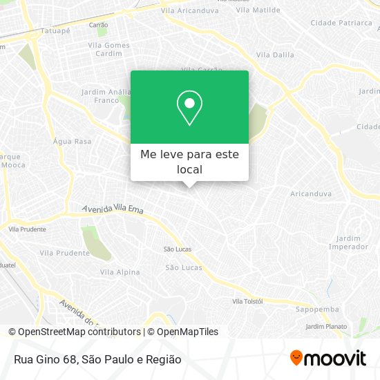 Rua Gino  68 mapa