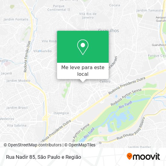 Rua Nadir 85 mapa