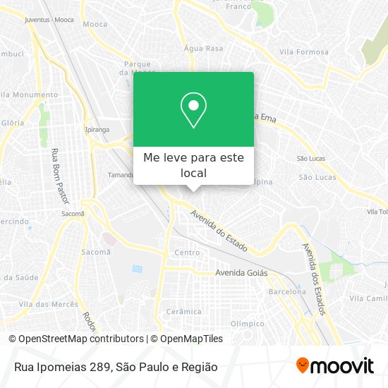 Rua Ipomeias 289 mapa