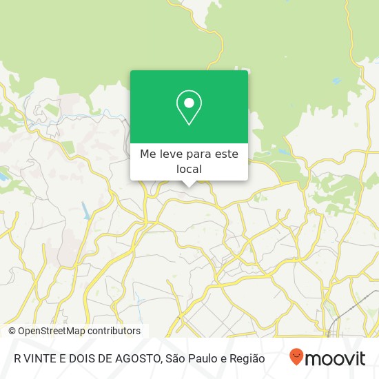 R VINTE E DOIS DE AGOSTO mapa