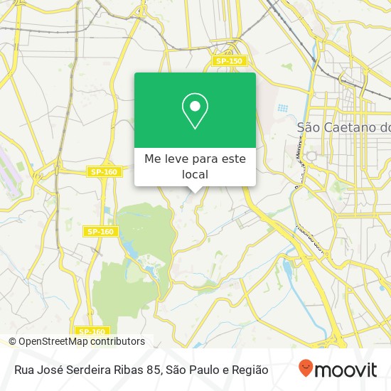 Rua José Serdeira Ribas 85 mapa