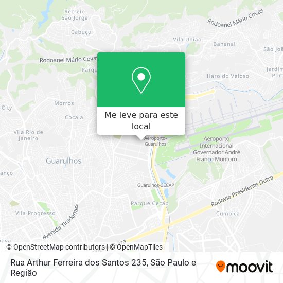 Rua Arthur Ferreira dos Santos 235 mapa