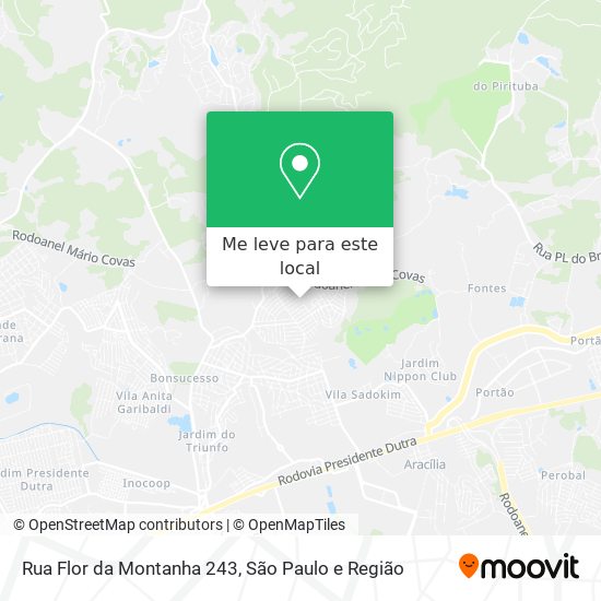 Rua Flor da Montanha 243 mapa