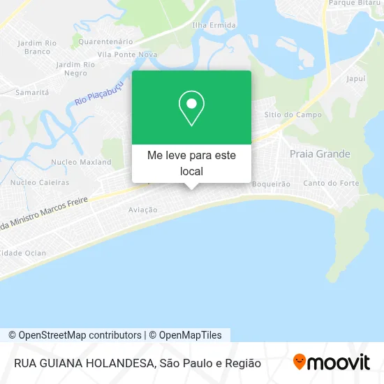 RUA GUIANA HOLANDESA mapa