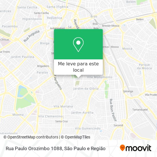 Rua Paulo Orozimbo 1088 mapa