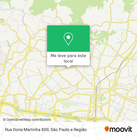 Rua Dona Martinha 800 mapa