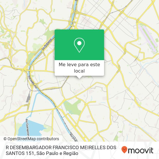 R DESEMBARGADOR FRANCISCO MEIRELLES DOS SANTOS 151 mapa