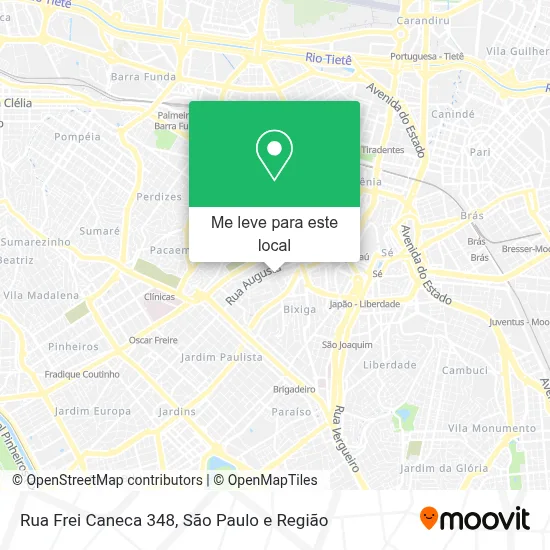 Rua Frei Caneca 348 mapa