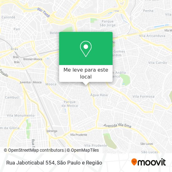 Rua Jaboticabal 554 mapa