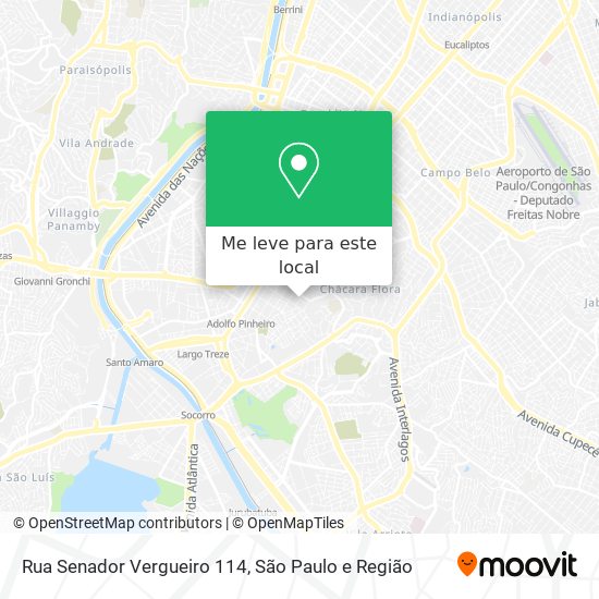 Rua Senador Vergueiro  114 mapa
