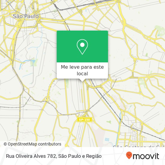 Rua Oliveira Alves  782 mapa