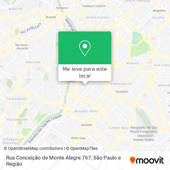Rua Conceição de Monte Alegre 767 mapa