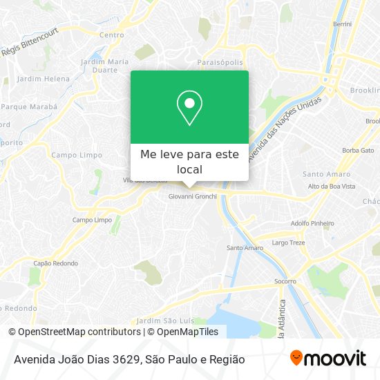Avenida João Dias   3629 mapa