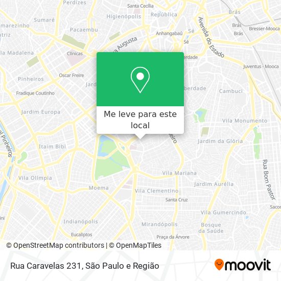 Rua Caravelas 231 mapa