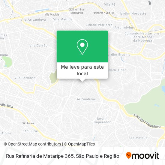 Rua Refinaria de Mataripe  365 mapa