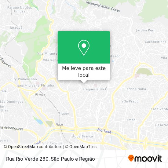 Rua Rio Verde 280 mapa