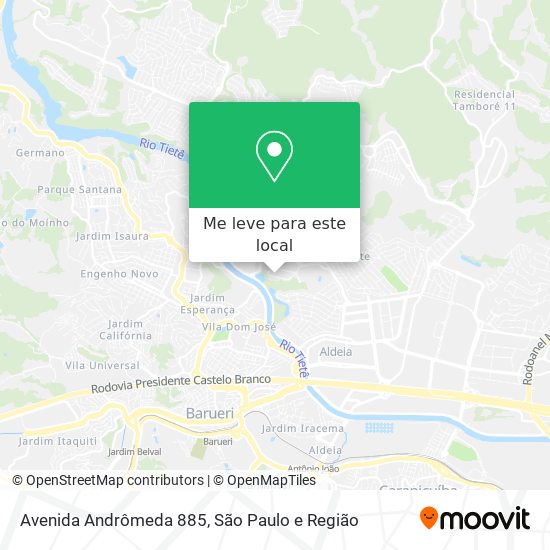 Avenida Andrômeda 885 mapa