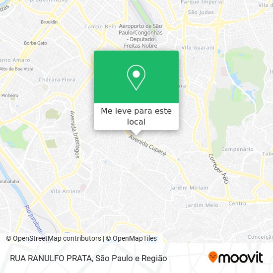 RUA RANULFO PRATA mapa