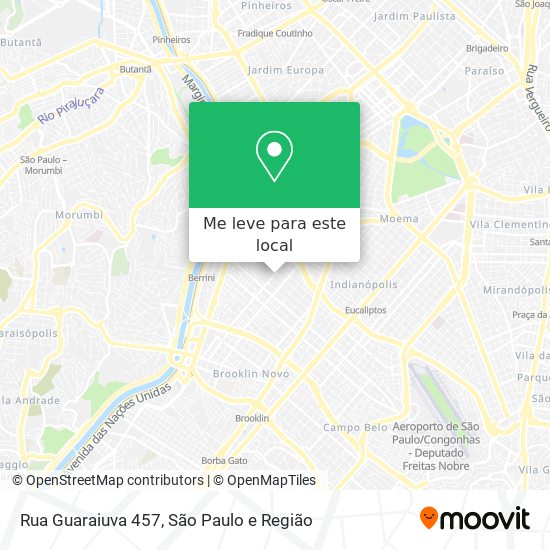 Rua Guaraiuva 457 mapa