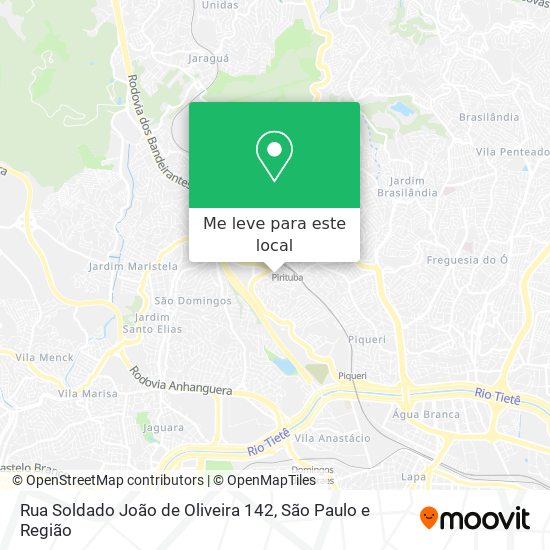 Rua Soldado João de Oliveira 142 mapa