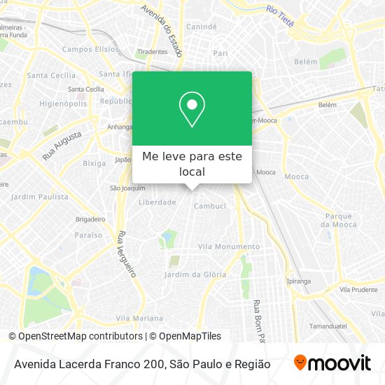 Avenida Lacerda Franco  200 mapa