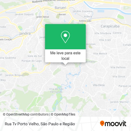 Rua Tv  Porto Velho mapa