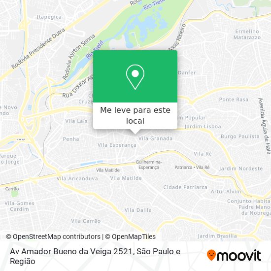 Av Amador Bueno da Veiga  2521 mapa