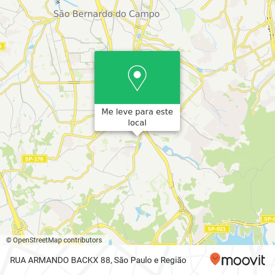 RUA ARMANDO BACKX  88 mapa