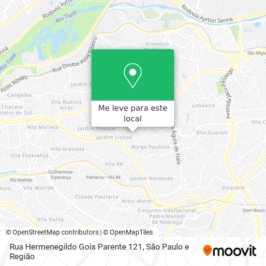 Rua Hermenegildo Gois Parente 121 mapa