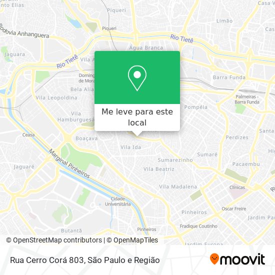 Rua Cerro Corá 803 mapa