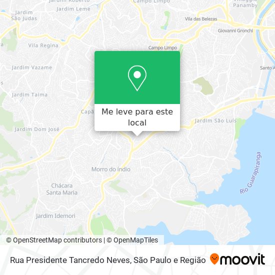 Rua Presidente Tancredo Neves mapa