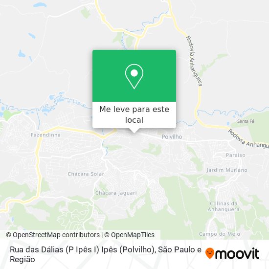 Rua das Dálias   (P Ipês I)  Ipês (Polvilho) mapa