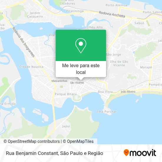 Rua Benjamin Constant mapa