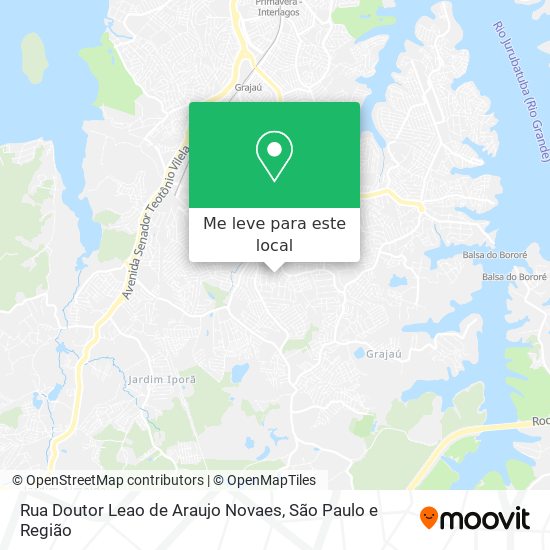 Rua Doutor Leao de Araujo Novaes mapa