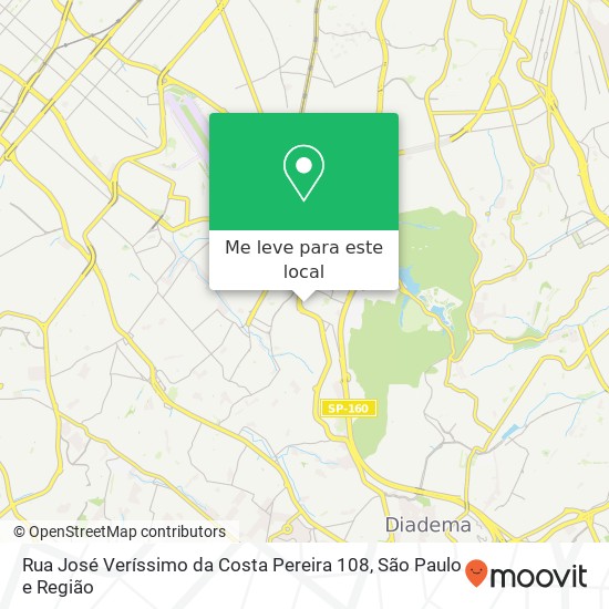 Rua José Veríssimo da Costa Pereira 108 mapa