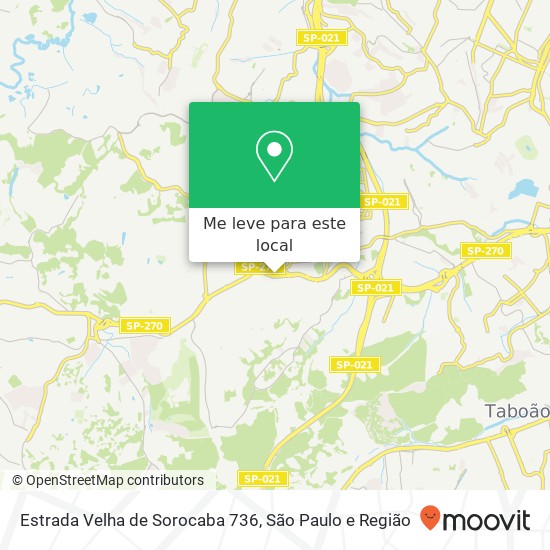 Estrada Velha de Sorocaba 736 mapa