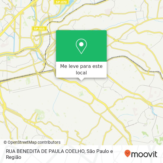 RUA BENEDITA DE PAULA COELHO mapa