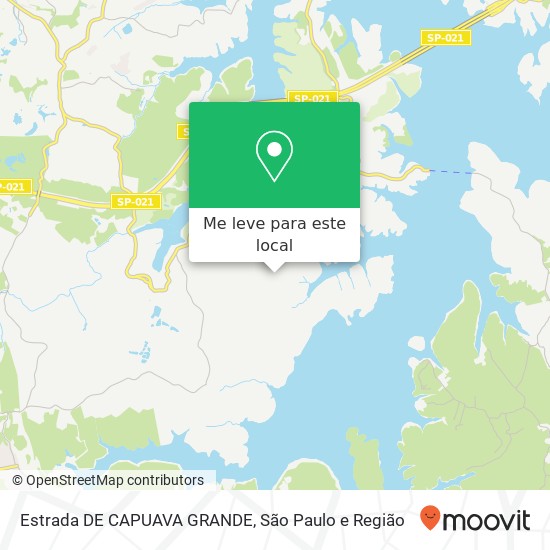 Estrada DE CAPUAVA GRANDE mapa