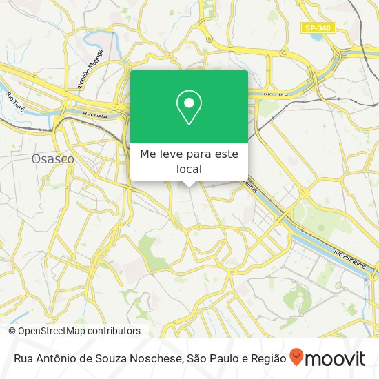 Rua Antônio de Souza Noschese mapa