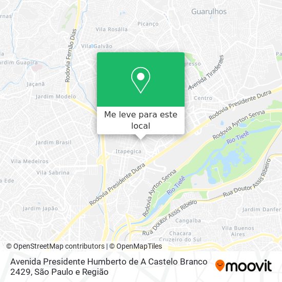 Avenida Presidente Humberto de A  Castelo Branco 2429 mapa