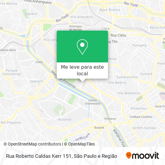 Rua Roberto Caldas Kerr 151 mapa