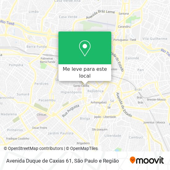Avenida Duque de Caxias  61 mapa