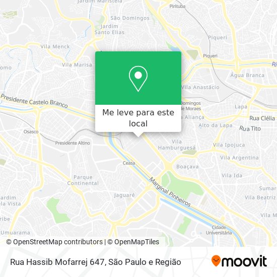 Rua Hassib Mofarrej  647 mapa